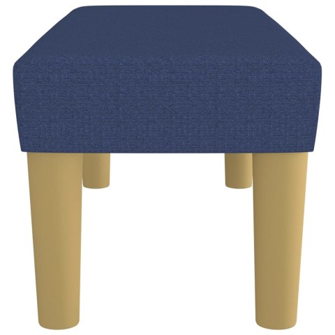 ŁAWKA NIEBIESKA 70X30X30CM TAPICEROWANA TKANINĄ