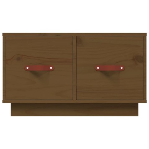 STOLIK KAWOWY MIODOWY BRĄZ 60X53X35CM DREWNO SOSNOWE