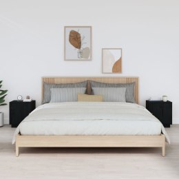 SZAFKI NOCNE 2 SZT. CZARNE 40X34X45CM LITE DREWNO SOSNOWE