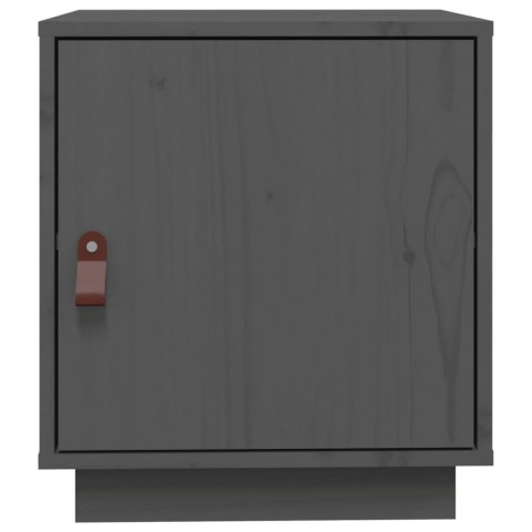 SZAFKI NOCNE 2 SZT. SZARE 40X34X45CM LITE DREWNO SOSNOWE