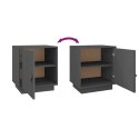 SZAFKI NOCNE 2 SZT. SZARE 40X34X45CM LITE DREWNO SOSNOWE