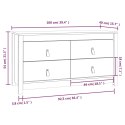 KOMODA CZARNA 100X40X54CM DREWNO SOSNOWE