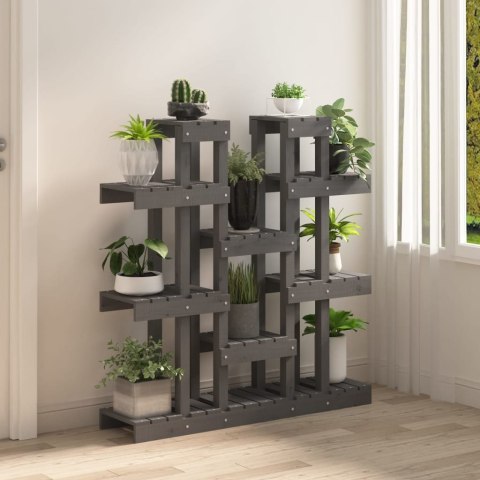 KWIETNIK SZARY 104,5X25X109,5CM DREWNO SOSNOWE