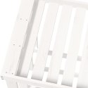 ZEWNĘTRZNY STOJAK NA DREWNO BIAŁY 108X52X74CM SOSNA