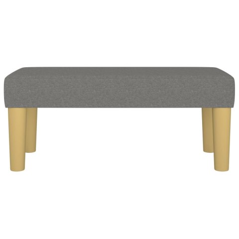 ŁAWKA CIEMNOSZARA 70X30X30CM TAPICEROWANA TKANINĄ