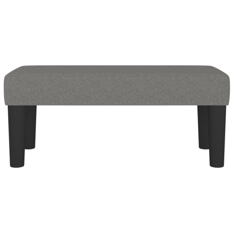 ŁAWKA CIEMNOSZARA 70X30X30CM TAPICEROWANA TKANINĄ