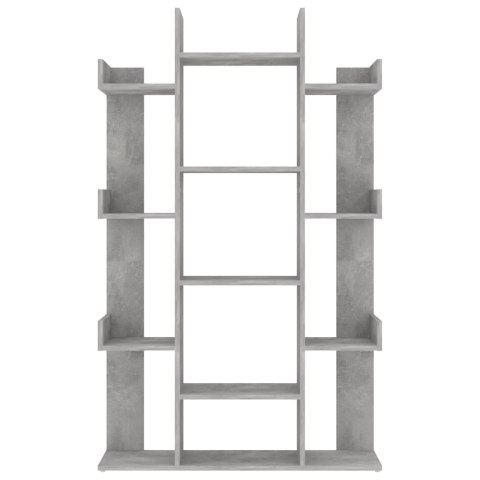 REGAŁ NA KSIĄŻKI SZARY BETON 86X25,5X140CM