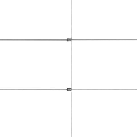 SIATKA OGRODZENIOWA GALWANIZOWANA STAL 50X12,5M SREBRNA