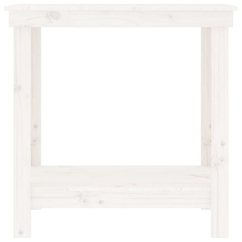 STÓŁ ROBOCZY BIAŁY 80X50X80CM DREWNO SOSNOWE
