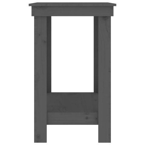 STÓŁ ROBOCZY SZARY 80X50X80CM DREWNO SOSNOWE