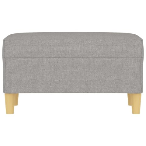 ŁAWKA JASNOSZARA 70X35X41CM TAPICEROWANA TKANINĄ