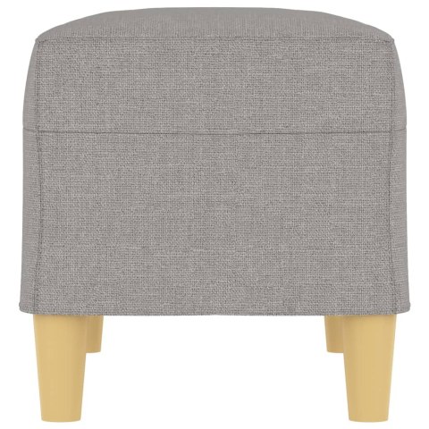 ŁAWKA JASNOSZARA 70X35X41CM TAPICEROWANA TKANINĄ