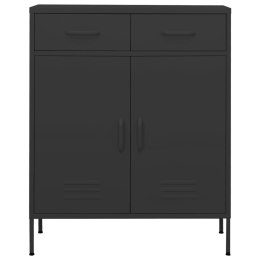 SZAFKA ANTRACYTOWA 80X35X101,5CM STALOWA