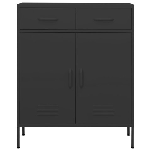 SZAFKA ANTRACYTOWA 80X35X101,5CM STALOWA