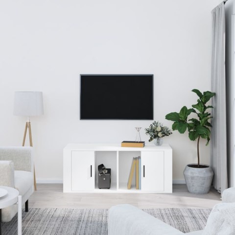 SZAFKA POD TV BIAŁA 100X35X40CM