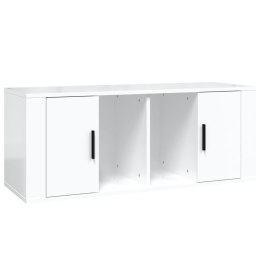 SZAFKA POD TV POŁYSK BIAŁA 100X35X40CM