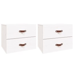 SZAFKI NOCNE WISZĄCE 2 SZT. 50X36X40CM BIAŁY