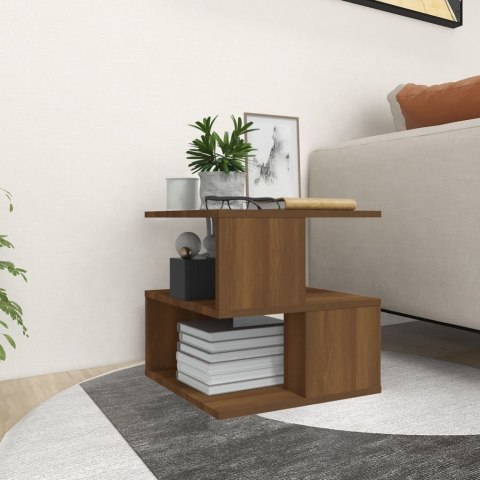 STOLIK BOCZNY BRĄZOWY DĄB 40X40X40CM