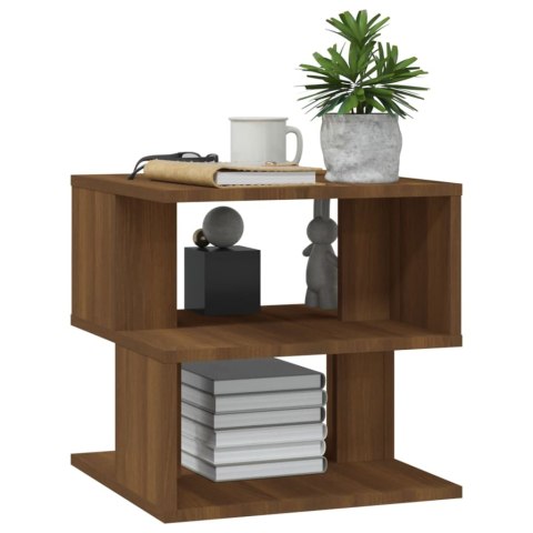 STOLIK BOCZNY BRĄZOWY DĄB 40X40X40CM