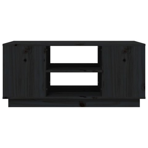 STOLIK KAWOWY CZARNA 90X49X405CM DREWNO SOSNOWE