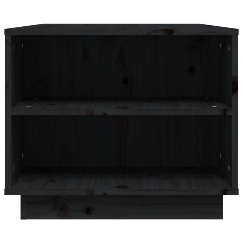 STOLIK KAWOWY CZARNA 90X49X405CM DREWNO SOSNOWE