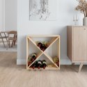 SZAFKA NA WINO 62X25X62CM DREWNO SOSNOWE