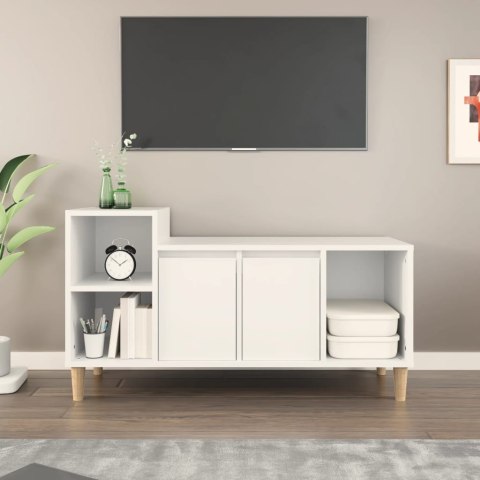 SZAFKA POD TV BIAŁA 100X35X55CM