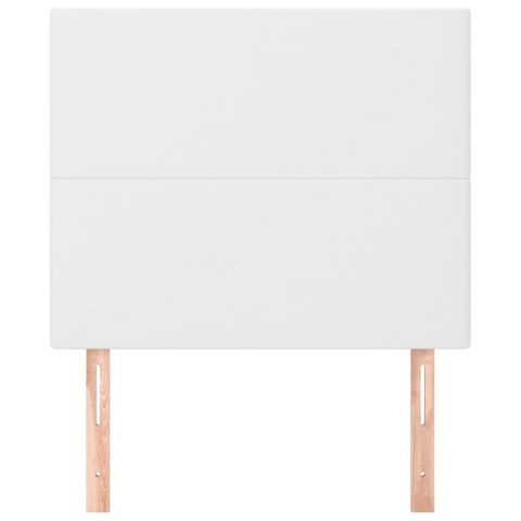 ZAGŁÓWKI DO ŁÓŻKA 2 SZT BIAŁY 100X5X78/88CM SKÓRA