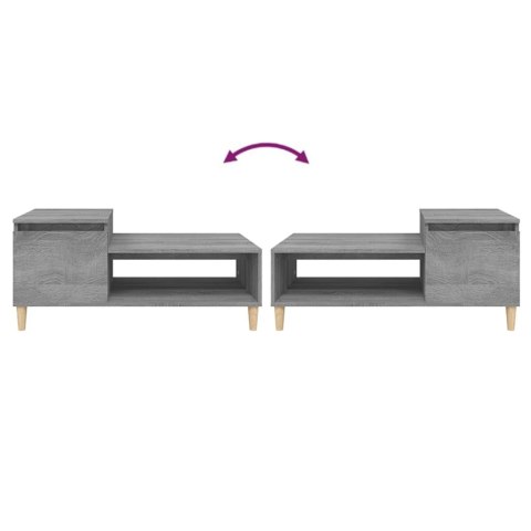 STOLIK KAWOWY SZARY DĄB SONOMA 100X50X45CM