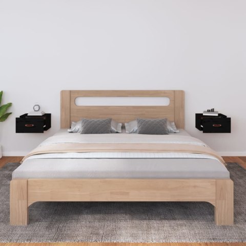 SZAFKI NOCNE WISZĄCE 2 SZT. 40X295X22CM CZARNE