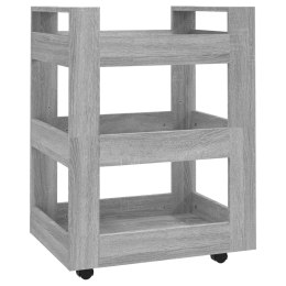 WÓZEK KUCHENNY SZARY DĄB SONOMA 60X45X80CM