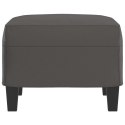 PODNÓŻEK SZARY 60X50X41CM SZTUCZNA SKÓRA