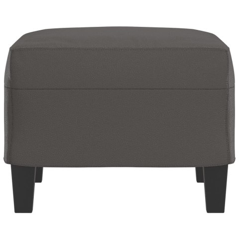 PODNÓŻEK SZARY 60X50X41CM SZTUCZNA SKÓRA