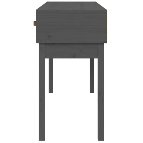 STOLIK KONSOLOWY SZARY114X40X75CM DREWNO SOSNOWE