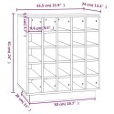 SZAFKA NA WINO 55,5X34X61CM DREWNO SOSNOWE