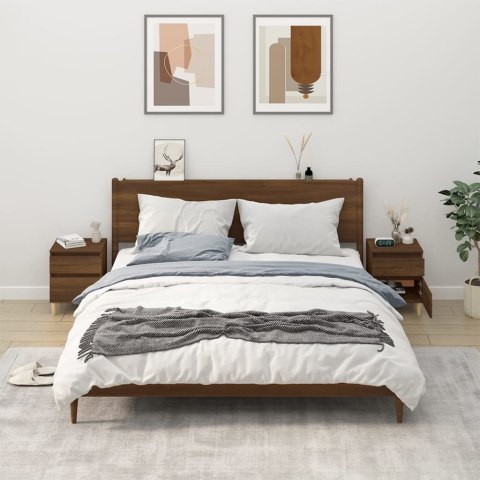 SZAFKI NOCNE 2 SZT. BRĄZOWY DĄB 40X35X50CM