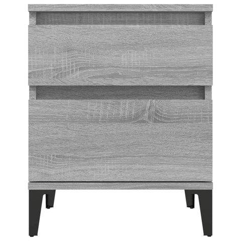 SZAFKI NOCNE 2 SZT. SZARY DĄB SONOMA 40X35X50CM