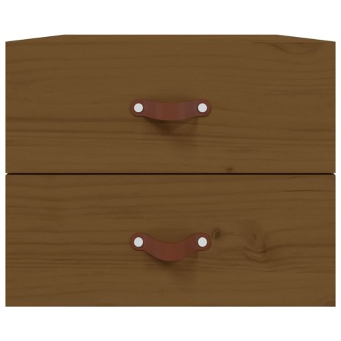 SZAFKI NOCNE WISZĄCE 2 SZT. 50X36X40CM MIODOWY BRĄZ