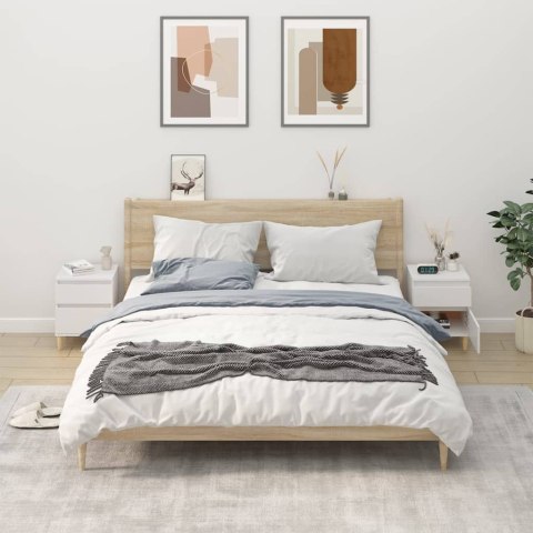 SZAFKI NOCNE 2 SZT. BIAŁY 40X35X50CM