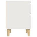 SZAFKI NOCNE 2 SZT. BIAŁY 40X35X50CM