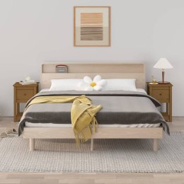 SZAFKI NOCNE 2 SZT MIODOWY BRĄZ 40X35X615CM DREWNO SOSNOWE