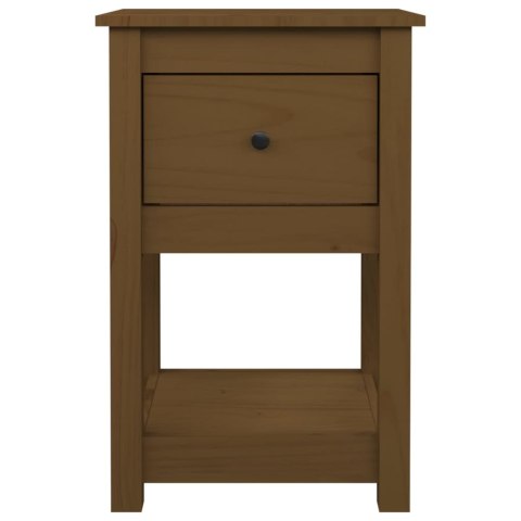 SZAFKI NOCNE 2 SZT MIODOWY BRĄZ 40X35X615CM DREWNO SOSNOWE