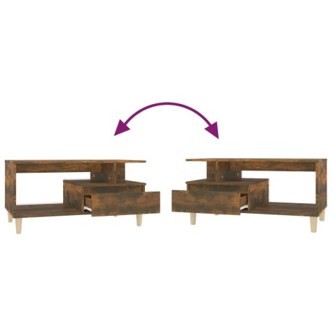 STOLIK KAWOWY PRZYDYMIONY DĄB 90X49X45CM