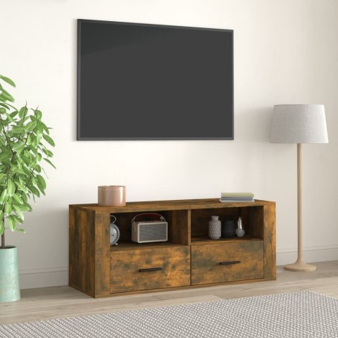 SZAFKA POD TELEWIZOR PRZYDYMIONY DĄB 100X35X40CM