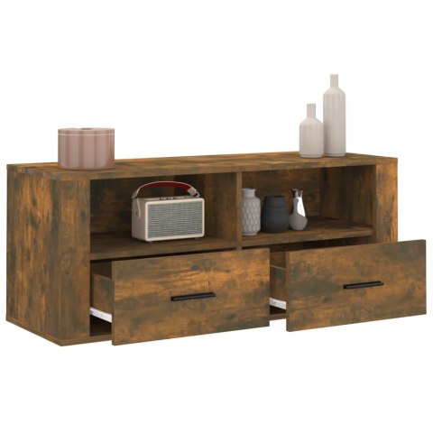 SZAFKA POD TELEWIZOR PRZYDYMIONY DĄB 100X35X40CM