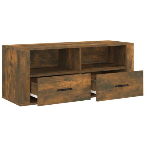 SZAFKA POD TELEWIZOR PRZYDYMIONY DĄB 100X35X40CM