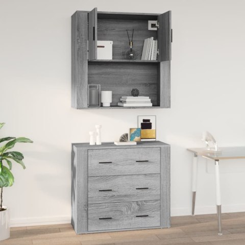 SZAFKA ŚCIENNA SZARY DĄB SONOMA 80X33X80CM