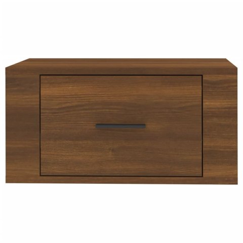WISZĄCA SZAFKA NOCNA BRĄZOWY DĄB 50X36X25CM