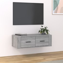 WISZĄCA SZAFKA POD TV SZARY DĄB SONOMA 80X36X25CM
