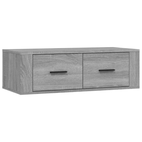 WISZĄCA SZAFKA POD TV SZARY DĄB SONOMA 80X36X25CM
